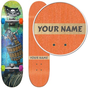 SkateXS Personalized Pirate Street