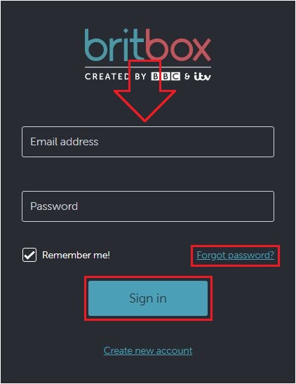 BritBox Sign In From Web