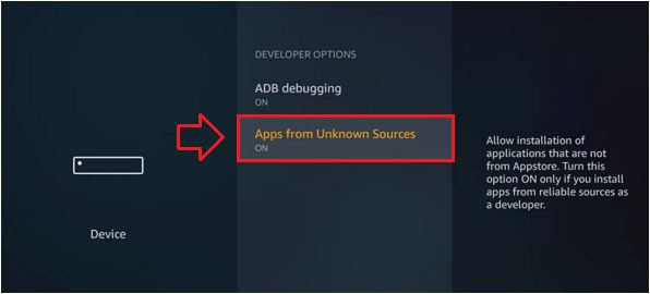 Turn on Apps from Unknown Sources