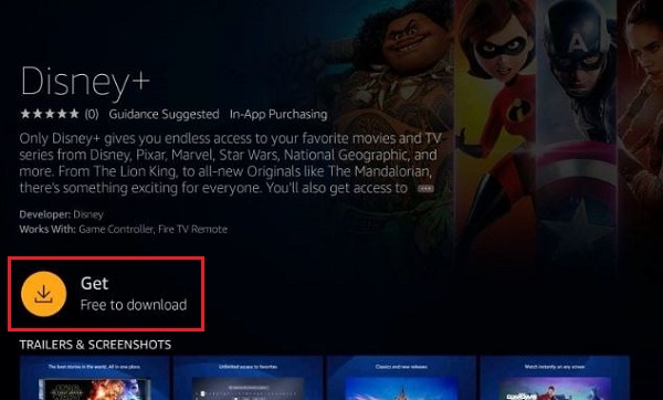 Download Disney Plus on Firestick