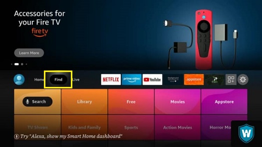 Find on Amazon Fire TV