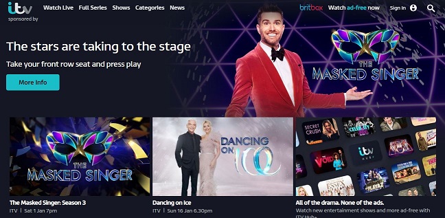 ITV Hub Website