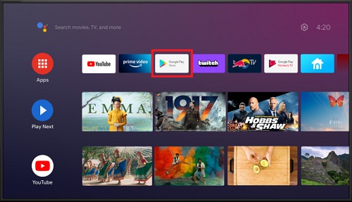 Play Store on Android TV